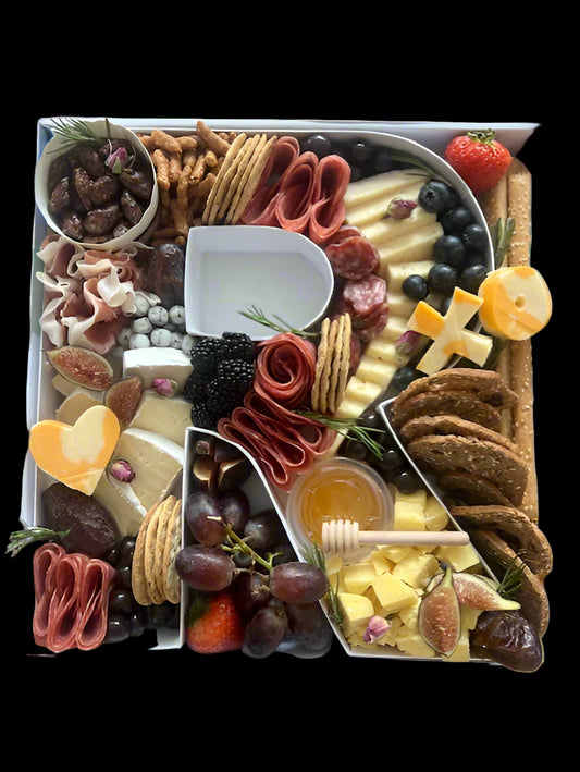 Custom Letter Charcuterie Box