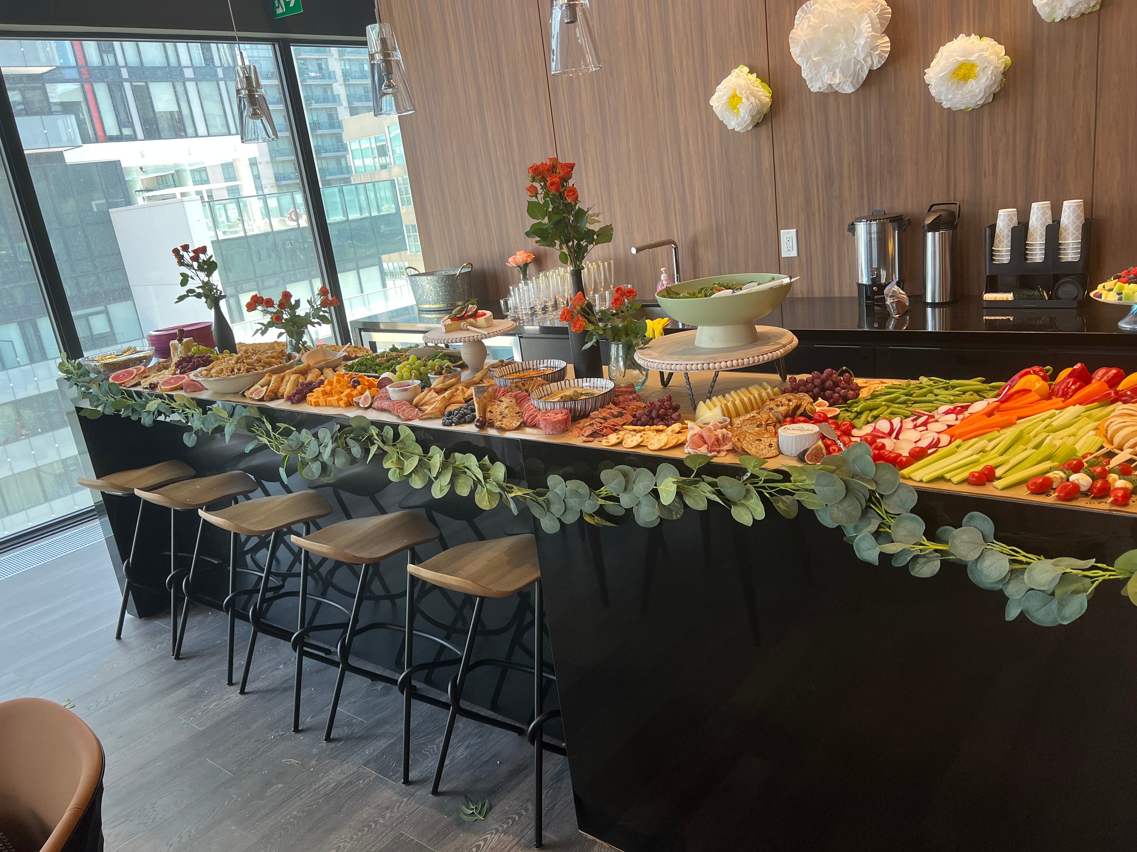 Grazing table setup by Platters and Co in Boca Raton