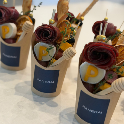 Add custom sticker to charcuterie cup