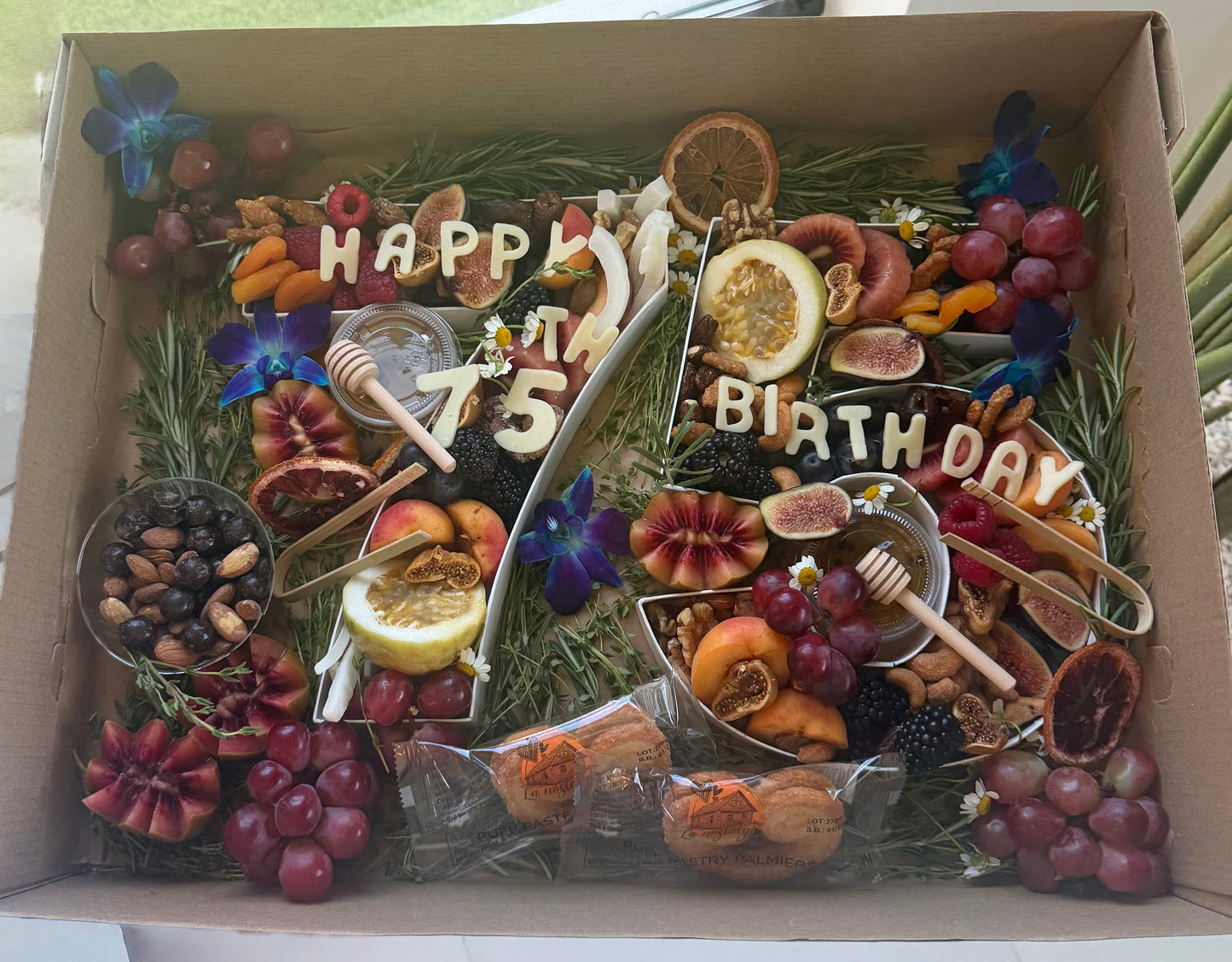 Custom Letter Charcuterie Box