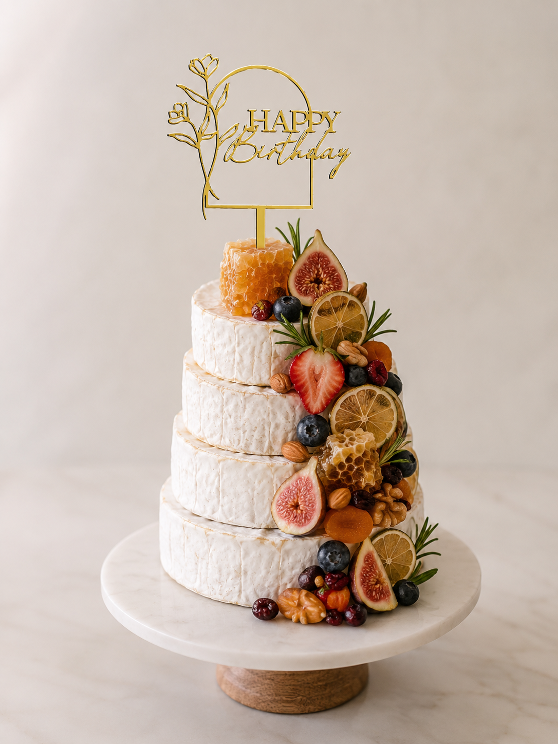 The Luxe Brie Birthday Cake