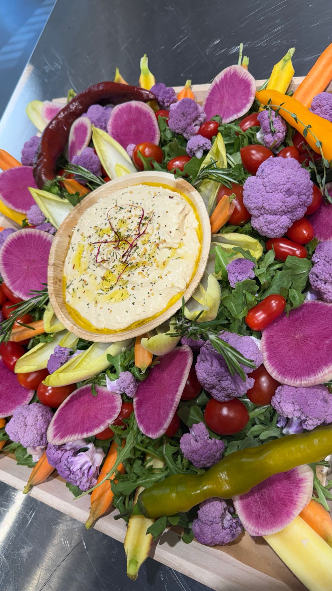 Crudité Board with Dip