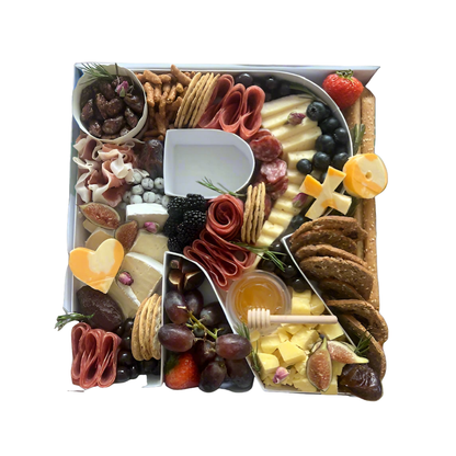 Custom Letter Charcuterie Box